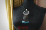 Ръчно изработена висулка Земела със син ахат