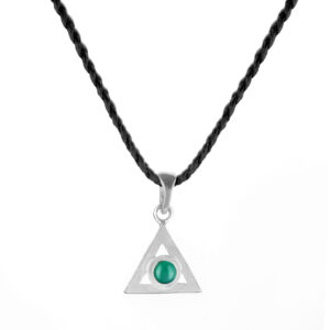 Кристален Амулет - Зелен Оникс / Crystal Amulet - Green Onyx