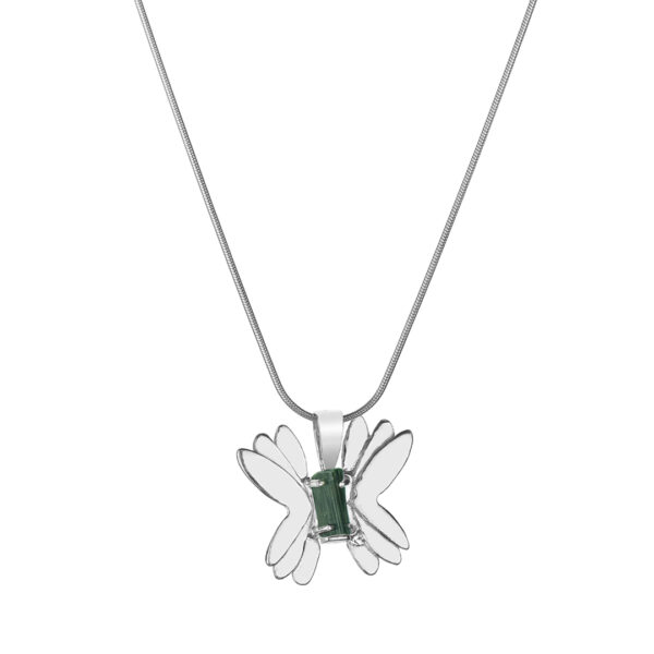 Турмалинова Пеперуда - Тъмно Зелено / Tourmaline Butterfly - Dark Green