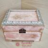 Ръчно изработена розова кутия за бижута