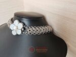 Ръчно изработено колие Цвете от седеф и перла