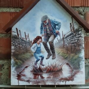 Къщичка за ключове "Дяда и внучка"