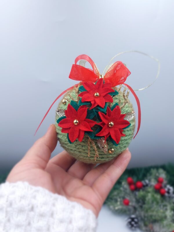 Комплект коледен ангел и топка за елха
