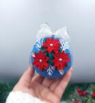 Комплект коледни топки в синьо