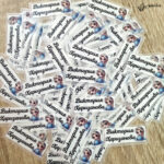 Термо стикери с име за залепване с ютия - 100 бр.