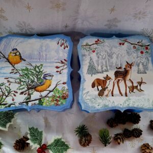 Дървена кутия с декупаж