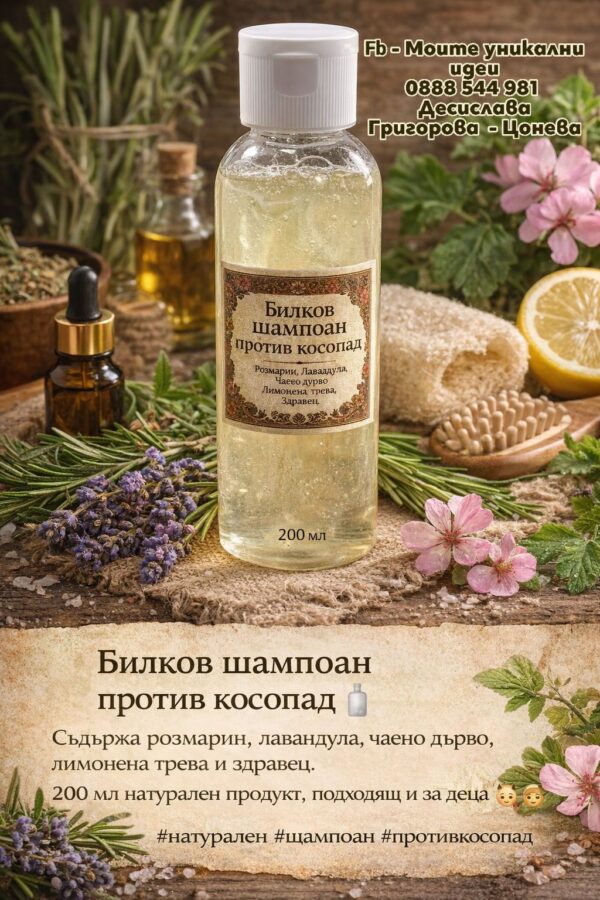 Билков шампоан против косопад 🌿
