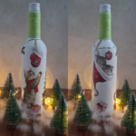 Коледна бутилка с вiн0